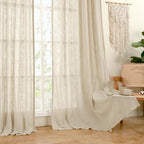 Linen Blend Curtains 84 inches Long - Image 9
