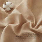 NICETOWN Rustic Linen 144 inch Long Curtains - Image 6