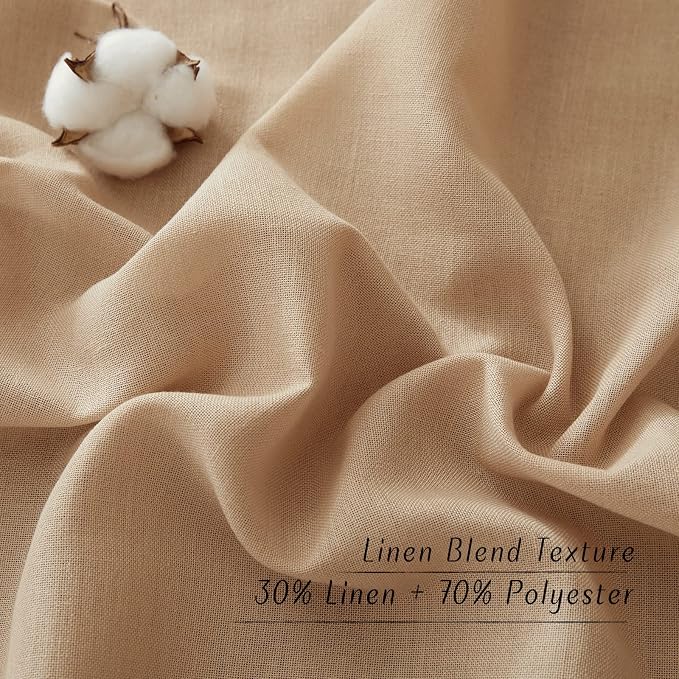 NICETOWN Rustic Linen 102 inch Long Curtains - Image 6