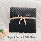 BEDELITE Black Queen Blanket for Bed, Soft Cozy Gifts for Women, 90 * 90 | 3D - Image 4