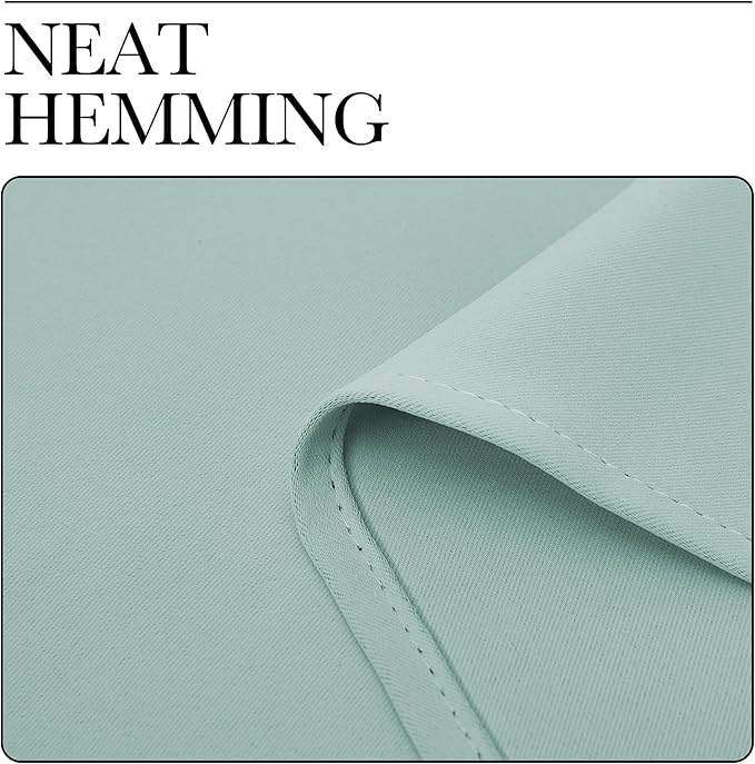 NICETOWN Blackout Curtains for Living Curtains, Aqua Blue, 52 by 63 Inch - Image 6