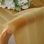 Gold Sheer Curtains 96 Inches Long 2 Panels - Image 5