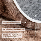 10x14 Ft Extra Large Shag Brown Area Rug - Image 7