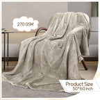4 Pack Fleece Throw Blankets 50x60 Inches - Image 3