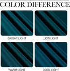 NICETOWN Faux Silk Teal Curtains & Drapes - Image 5