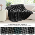 BEDELITE Black Queen Blanket for Bed, Soft Cozy Gifts for Women, 90 * 90 | 3D - Image 7