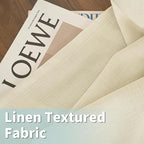 Light Filtering Linen Curtains 54 Inch Long - Image 2