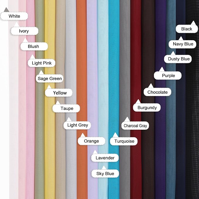36 Inch White Sheer Curtains Tiers 2 PCS - Image 9