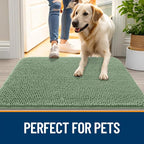 OLANLY Dog Door Mat for Muddy Paws 70x46, Super Absorbent Chenille Mud Mat | - Image 6