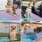 OLANLY Dog Door Mat for Muddy Paws 40x32, Super Absorbent Chenille Mud Mat | - Image 7
