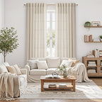 108 Inch Long Curtains for Living Room Boho Linen Eclectic Home Decor Light - Image 6