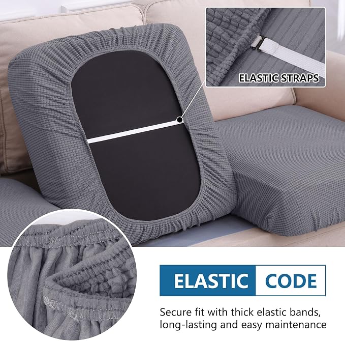Waterproof Couch Cushion Covers, Washable Sofa Cushion Slipcovers, Thick - Image 4
