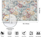 Lahome Moroccan Hallway Rug, Aqua Multi - Image 2