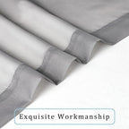 Sheer Curtains 90 Inch Length, Elegant Grey Sheer Curtains - Image 7
