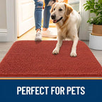 OLANLY Dog Door Mat for Muddy Paws 59x24, Super Absorbent Chenille Mud Mat | - Image 6