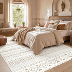 cotiled Boho 7x10 Area Rug for Living Room: Large Moroccan Washable Rug | Solve - Image 6