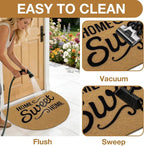 OLANLY Half Circle Front Door Mat, Low Profile Doormat, Stain and Fade Resistant - Image 5