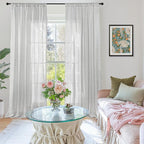 BGment Long Linen Curtains 102 Inch Length - Image 2
