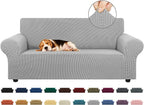 Stretch Loveseat Couch Cover, 2 Cushion Couch Slipcover, Elastic Bottom by KEKUOU