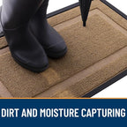 OLANLY Front Door Mat Outside 29.5x17, All-Season Heavy-Duty Rubber Doormat | - Image 6