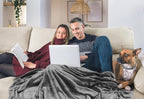Utopia Bedding Grey 300GSM Fleece Blanket Luxury Soft Bed Blanket - Image 5