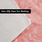 Goolela Pink Area Rugs 10x12 Fluffy Fuzzy Furry Rug - Image 3