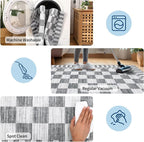 GarveeHome Checkered Washable 2x3 Rug Small Area Rugs Non-Slip - Image 8