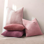 MIULEE Soft Corduroy Decorative Throw Pillow Covers Purple Pink 20x20 | Set of 4 - Image 7