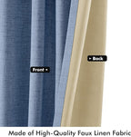 MIULEE 100% Blackout Linen Curtains - Image 6