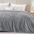BEDELITE 3D Ribbed Jacquard Grey King Size Blankets by BEDELITE