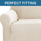 H.VERSAILTEX Stretch Oversized Couch Cover 1 Piece Sofa Slipcovers - Image 5