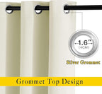 NICETOWN Room Darkening Window Curtains 90 inch Length - Image 2