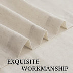 RYB HOME Farmhouse Boho Linen Sheer Curtains 90 inches Long - Image 6