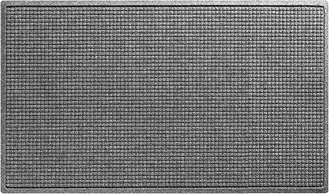 WaterHog Squares Front Door Mat Indoor Outdoor Entrance, All-Weather Mats | by WaterHog