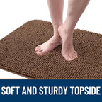 OLANLY Dog Door Mat for Muddy Paws 40x24, Super Absorbent Chenille Mud Mat | - Image 4