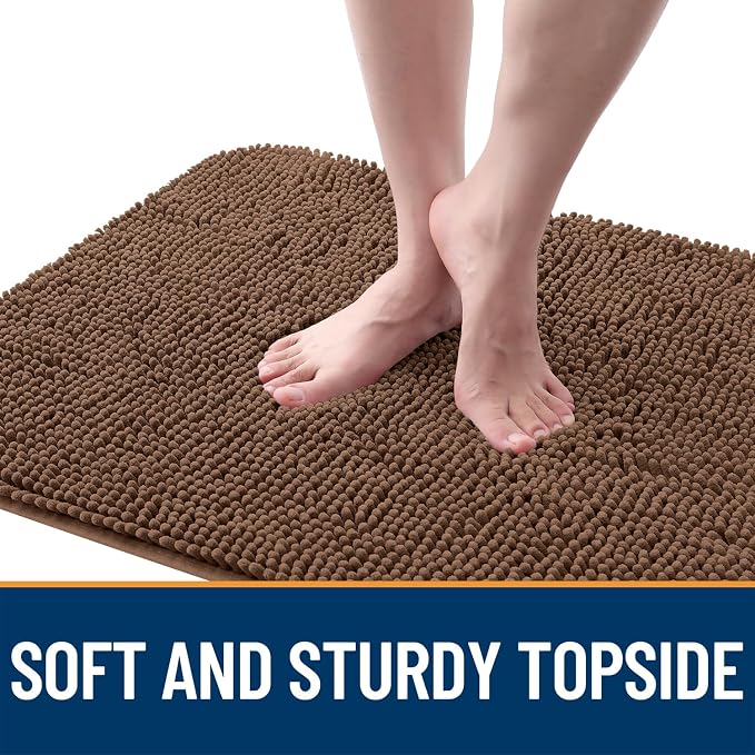 OLANLY Dog Door Mat for Muddy Paws 47x20, Super Absorbent Chenille Mud Mat | - Image 4