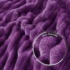 Exclusivo Mezcla Striped King Size Fleece Blanket - Image 5