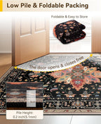 RELEANY Washable Area Rug, Small 2'x3', Water Repellent, Pet Friendly, Vintage - Image 7