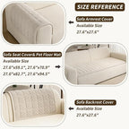 Couch Covers for Dogs Washable, 27.6"x70.9" Non Slip Couch Covers for Loveseat - Image 3