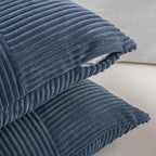 Fancy Homi 2 Packs Dusty Blue Lumbar Decorative Throw Pillow Covers 12x20 Inch - Image 4
