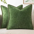 MIULEE Decorative Couch Throw Pillow Covers 18x18 Inch Forest Green 2 Pack | by MIULEE