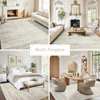 Washable Rugs 3x5 Area Rugs for Living Room, Laundry Room | Ultra Soft - Image 5