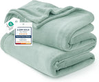 Bedsure GentleSoft Fleece Blanket California King Sage Green by Unknown