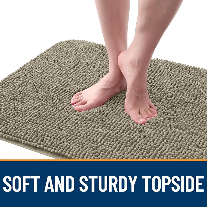 OLANLY Dog Door Mat for Muddy Paws 32x20, Super Absorbent Chenille Mud Mat | - Image 4