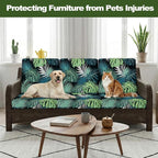 CALBODE 8 Pcs Stretch Outdoor Seat Cushion Covers, Indoor/Outdoor Couch Cover - Image 6