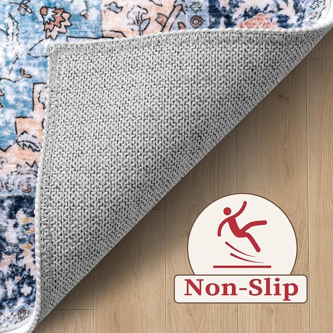 SERISSA 6x9 Washable Non Slip Boho Area Rug - Image 4