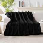 90x90 Inch Black Queen Large Blanket - Image 6