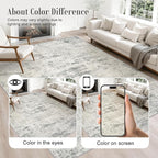 2x6 Washable Runner Rug：Modern Abstract Kitchen Soft Carpet Gray | - Image 4