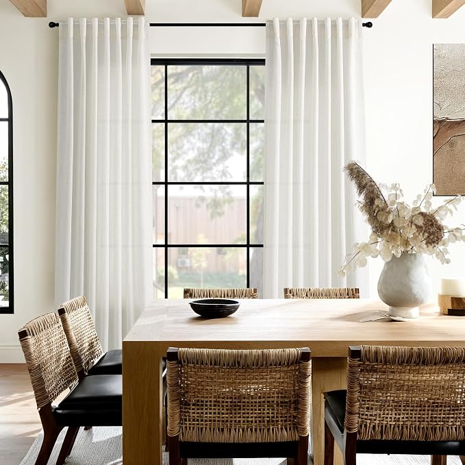 Natural Linen Curtains 80 Inch Length - Image 8