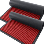 OLANLY 2-Pack Front Door Mats 33x21, Waterproof Heavy-Duty Doormats | Red by OLANLY